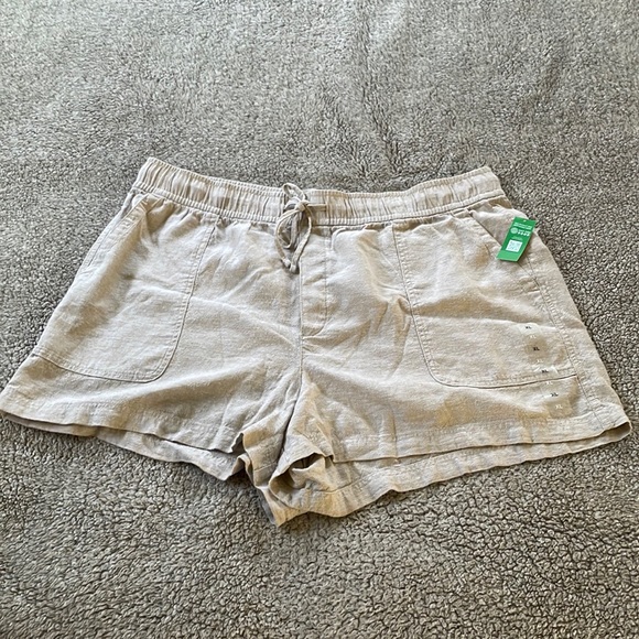 Gap 3.5" High Rise Pull-On Utility Shorts with Washwell, linen, XL NWT - Picture 1 of 4